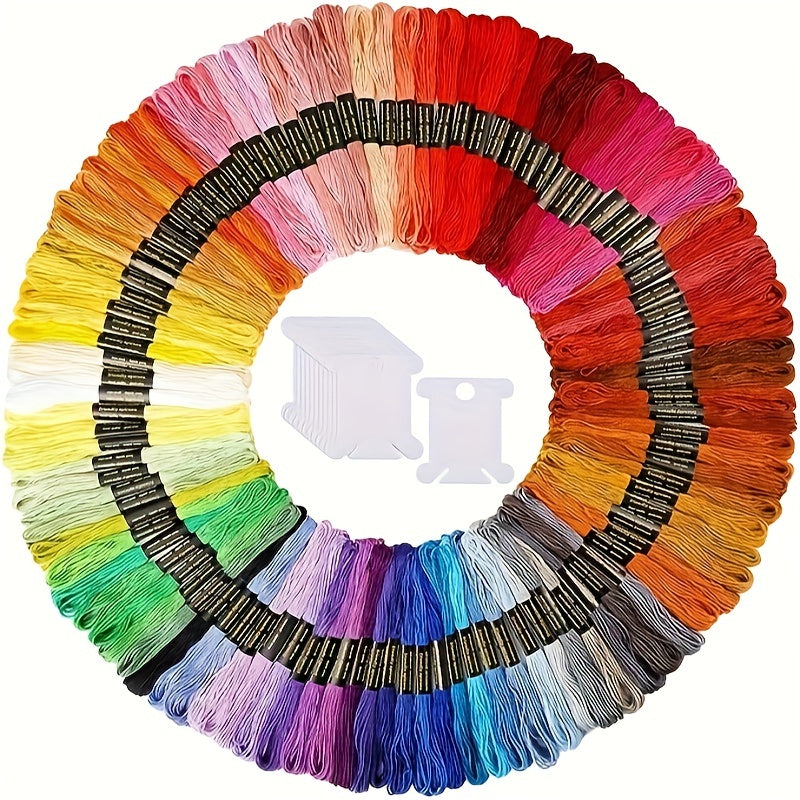 50-100pcs DIY Cross Stitch Thread Embroidery Thread Winder
