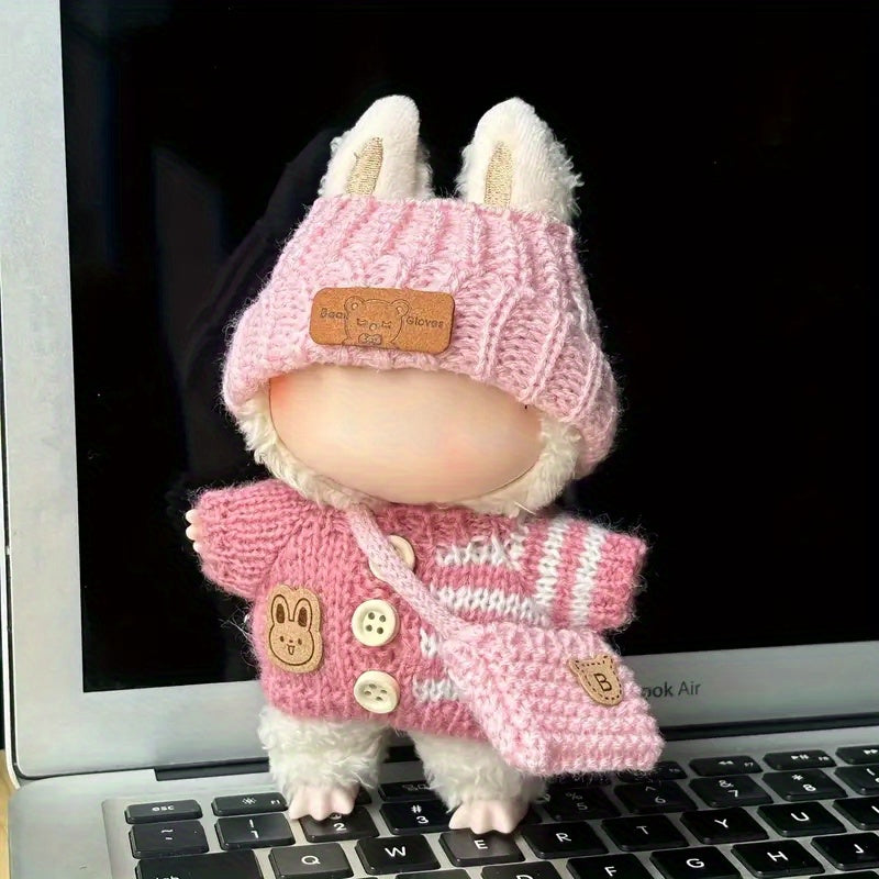 Hand-Woven Doll Clothing Set - 3 Pieces