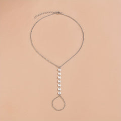 Double Layer Chain Finger Mitten Bracelet for Women