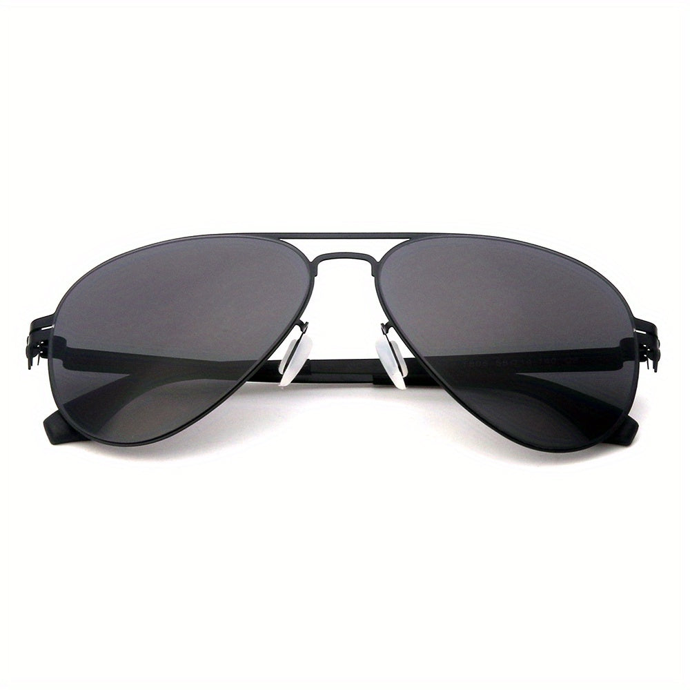 High Stainless Steel Polarized Sunglasses For Men 3 Colors Ultralight