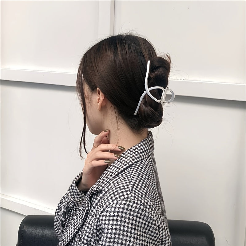 Metal Twist Hair Claw Ponytail Holder Shark Claw Hair Accessories For Women