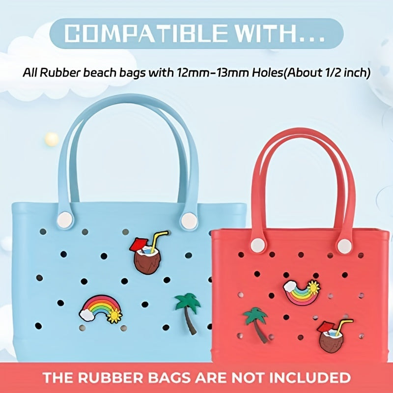 Travel Beach Bag Buckle Cartoon DIY Decorations For Travel Bags