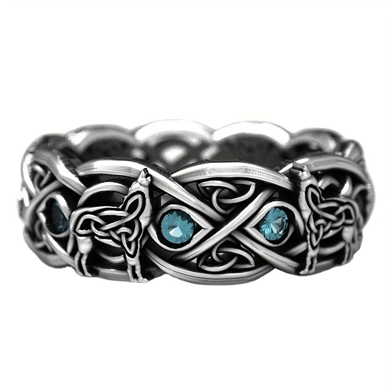 Vintage Wolf Totem Ring for Men