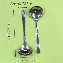 Stainless Steel Dinner and Serving Spoon Set for Easy Meals