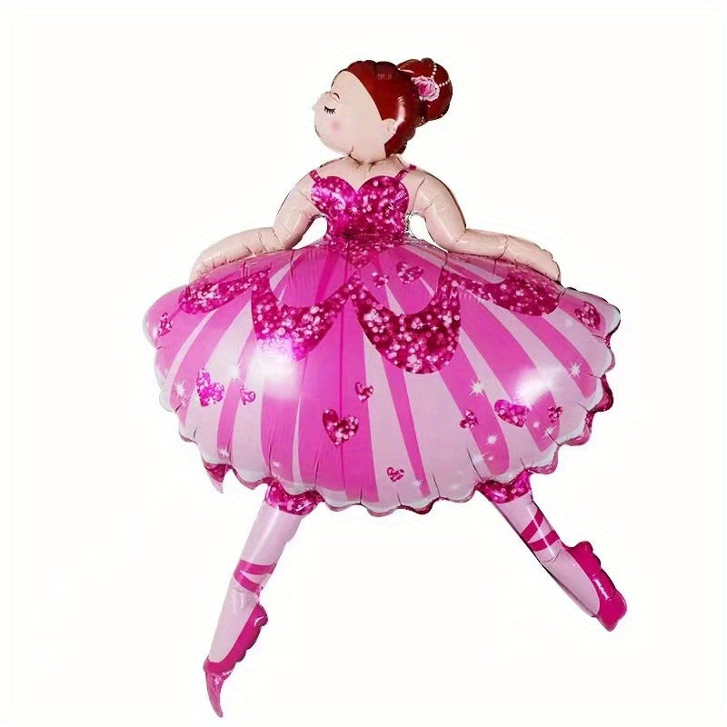 Aluminum Film Ballet Dancing Lady Balloon Decoration