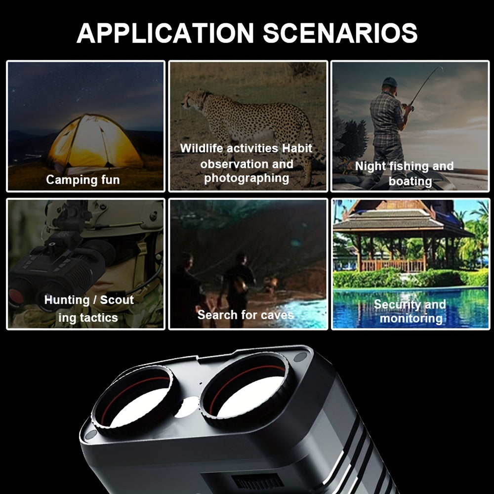 1080p HD Night Vision Binoculars for Camping and Surveillance
