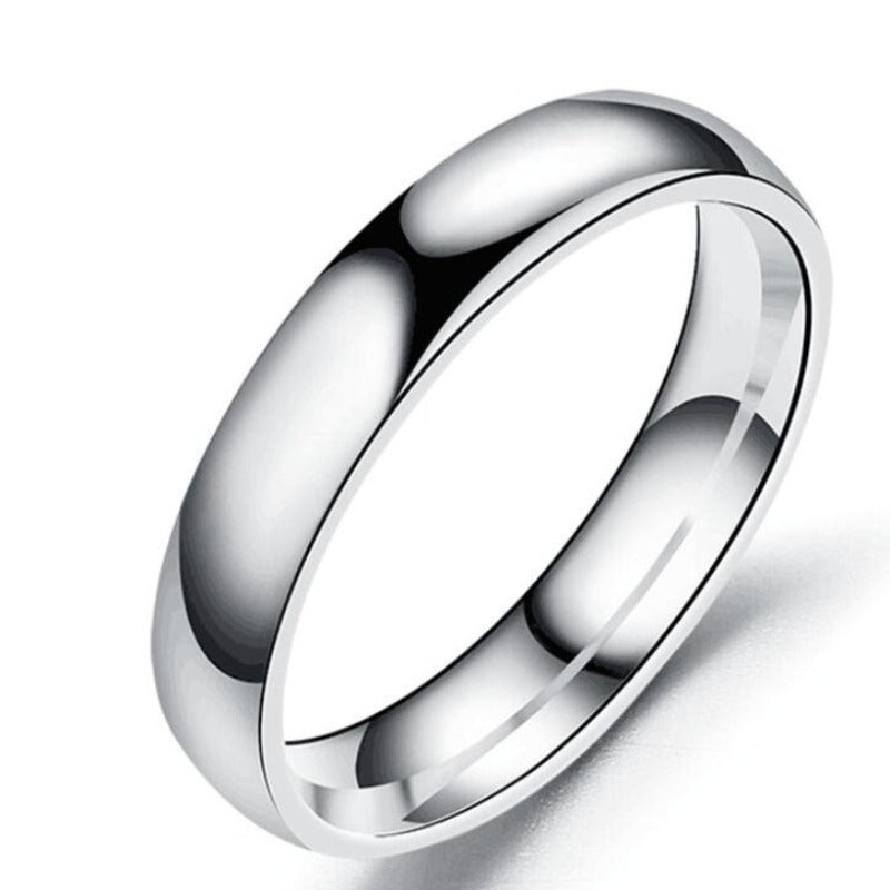 1pc 6MM Men's Ring Artificial Jewelry