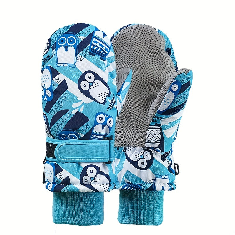 Kids' Waterproof Skiing Gloves Winter Warm Gloves
