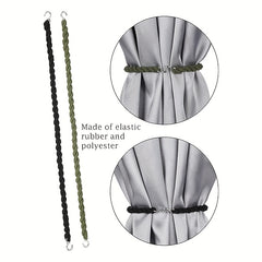 Military Boot Straps Elastic Bands with Metal Hook for Hiking & Camping