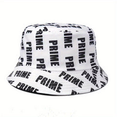 Colorful Letter Reversible Bucket Hat for Men Women
