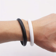 2 Pcs Silicone Sporty Style Bracelets Stretch Wristband Party Souvenir