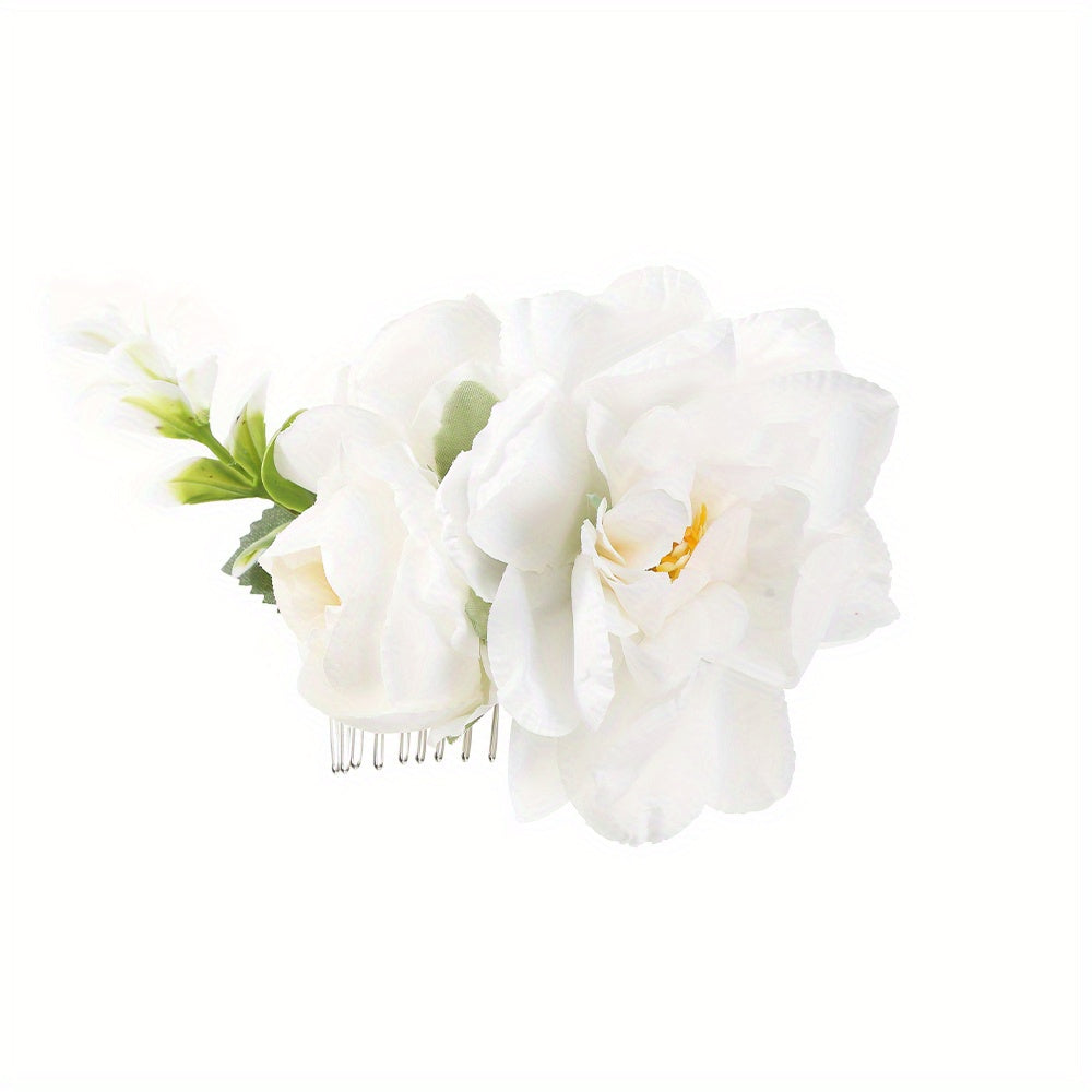 Large Flower Hair Comb Insert Comb Non-slip Hair Accessory