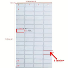 500 Sheet Diamond Painting Label Paper Square Sticker