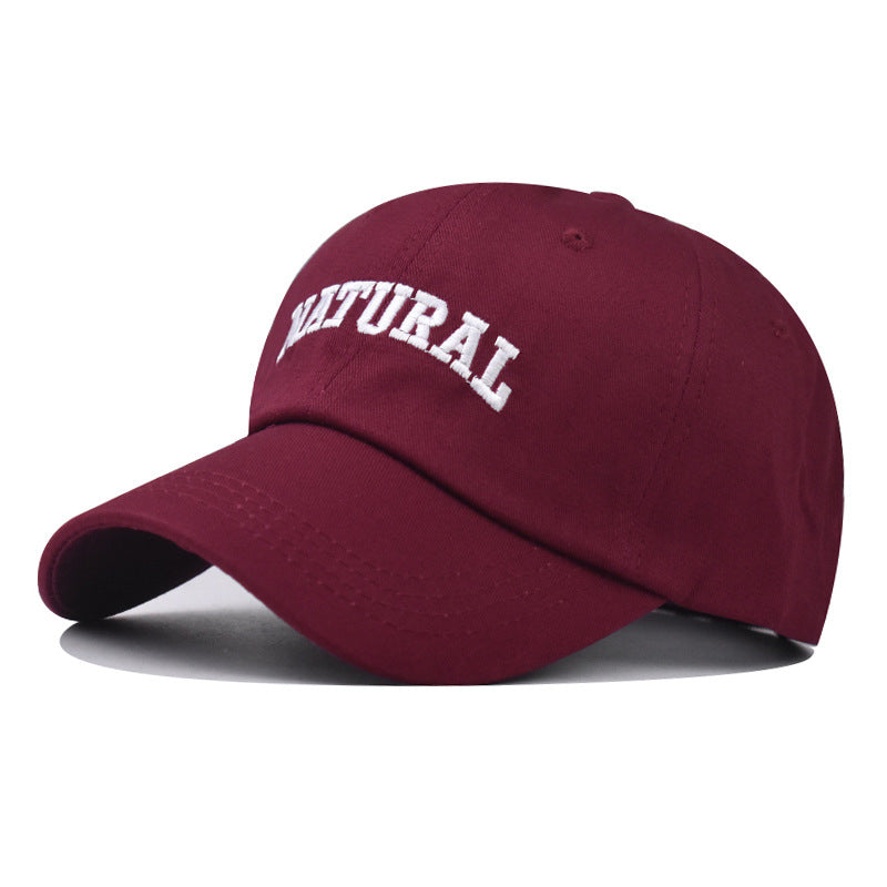 Lettered Embroidered Baseball Cap Adjustable Cotton Dad Hat Strapback Cap