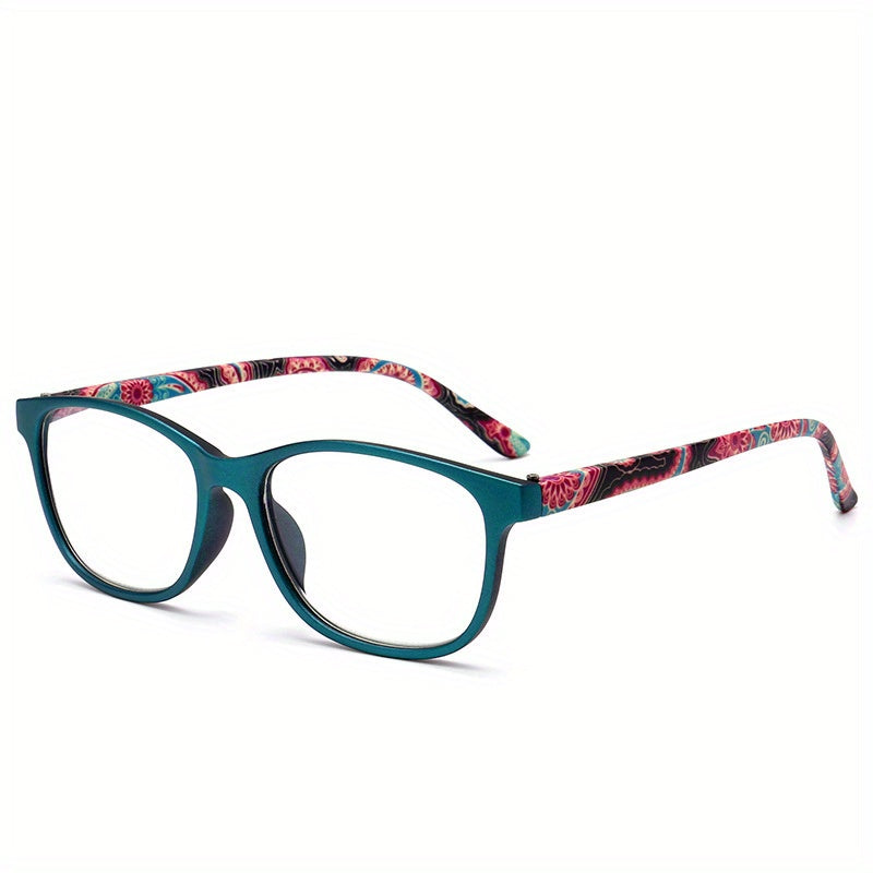 Floral Square Presbyopic Glasses for Women Men