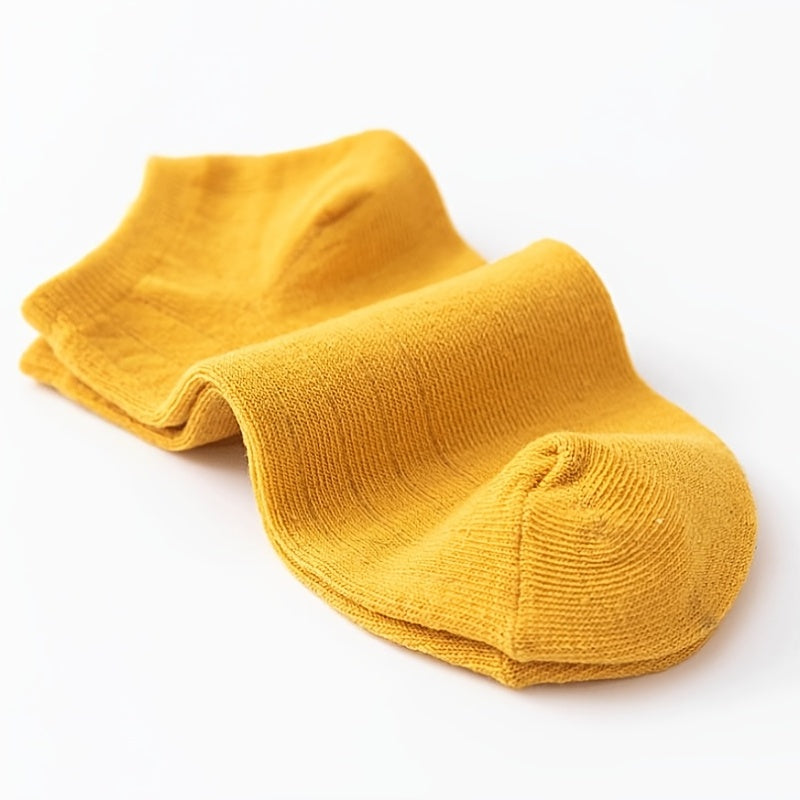 10 Pairs Textured Short Socks Striped Comfy Soft Ankle Stockings