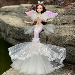 17'' Mermaid Doll Toy For Girls - Birthday Gift Pretend Play House Dress Up Toy