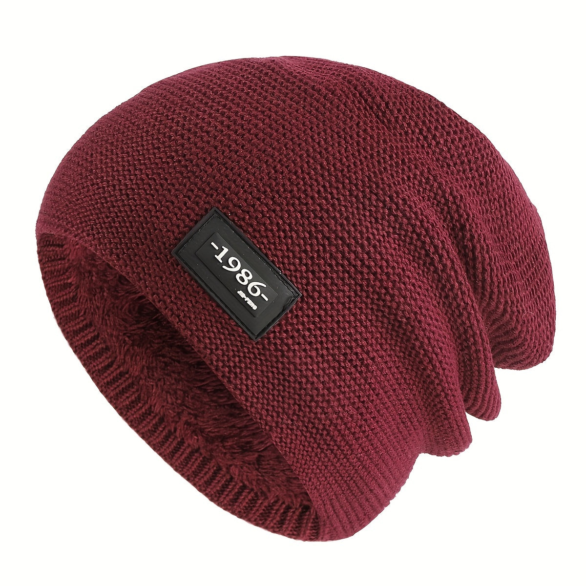 Velvet Woolen Beanie Hat Outdoor Cycling Ski Ear Protection Knit Warm Hat