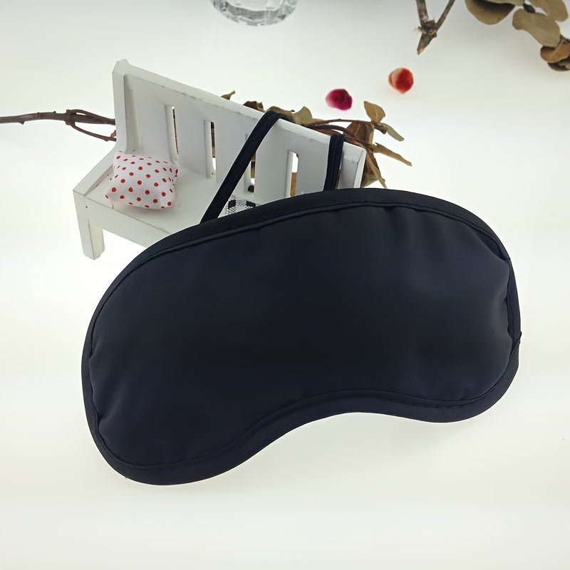 Thin Blackout Eye Mask Elastic Strap Travel Rest Nap