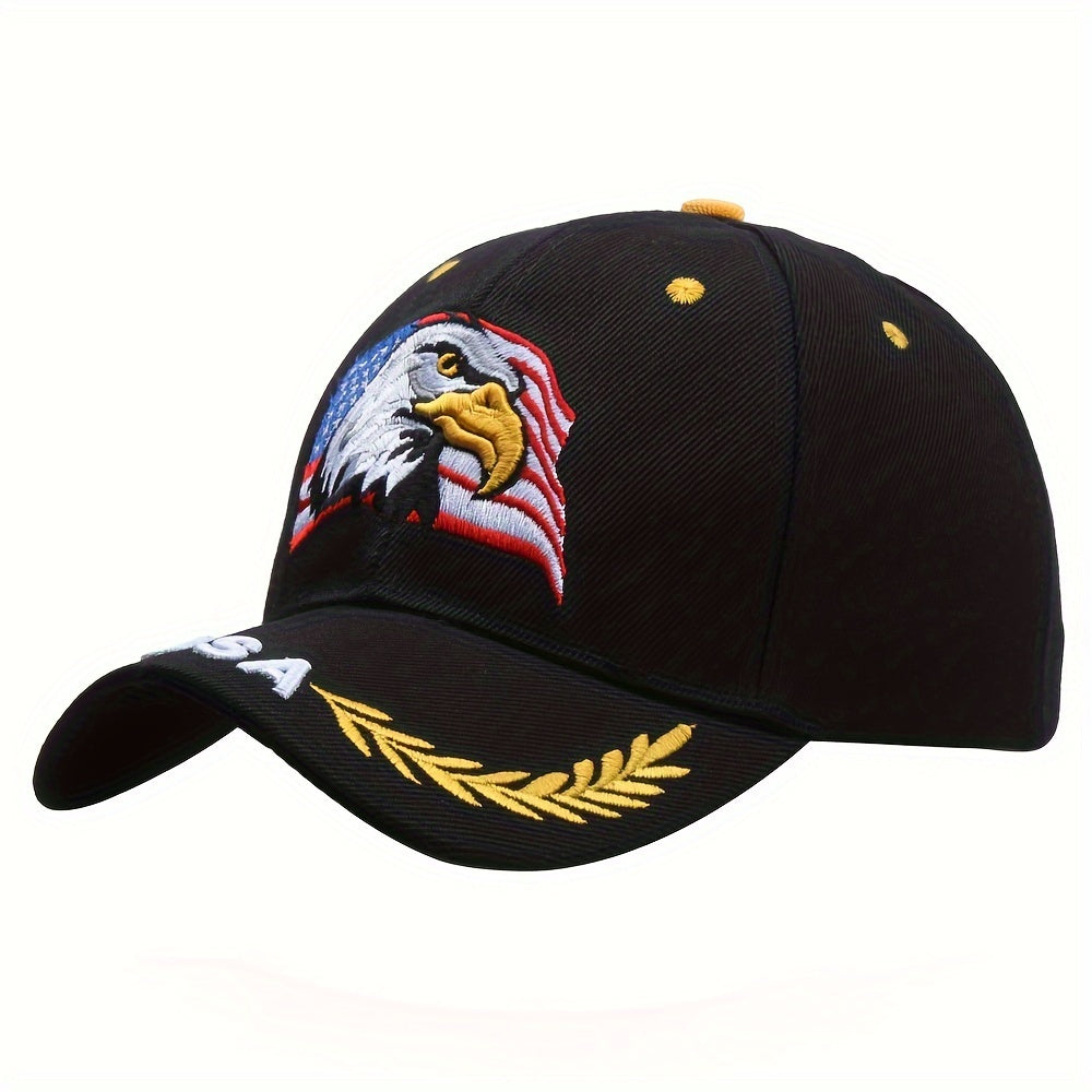 Men's Eagle Flag Embroidered Baseball Cap Camouflage Sun Hat