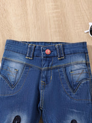 Girls' Embroidered Casual Jeans Denim Pants Street Outwear