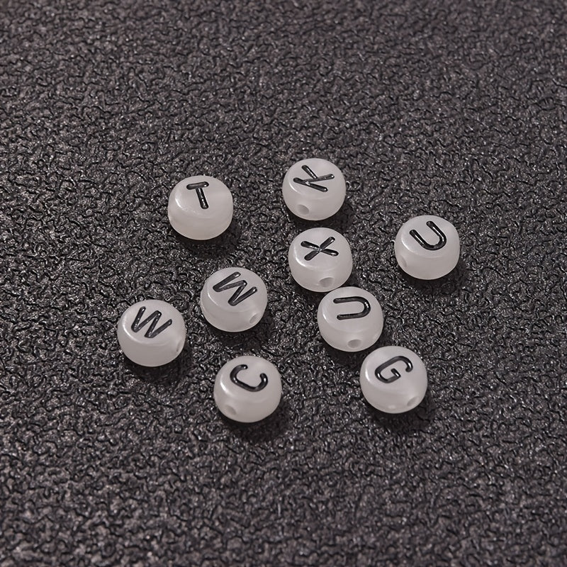 200pcs 7mm Luminous Glow Beads for Bracelet Necklace DIY