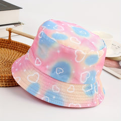Unisex Rainbow Pony Bucket Hat for Outdoor Sport