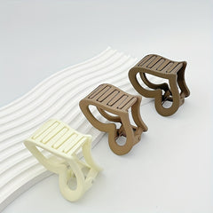 Matte Heart Shape Hair Claw Hair Holder