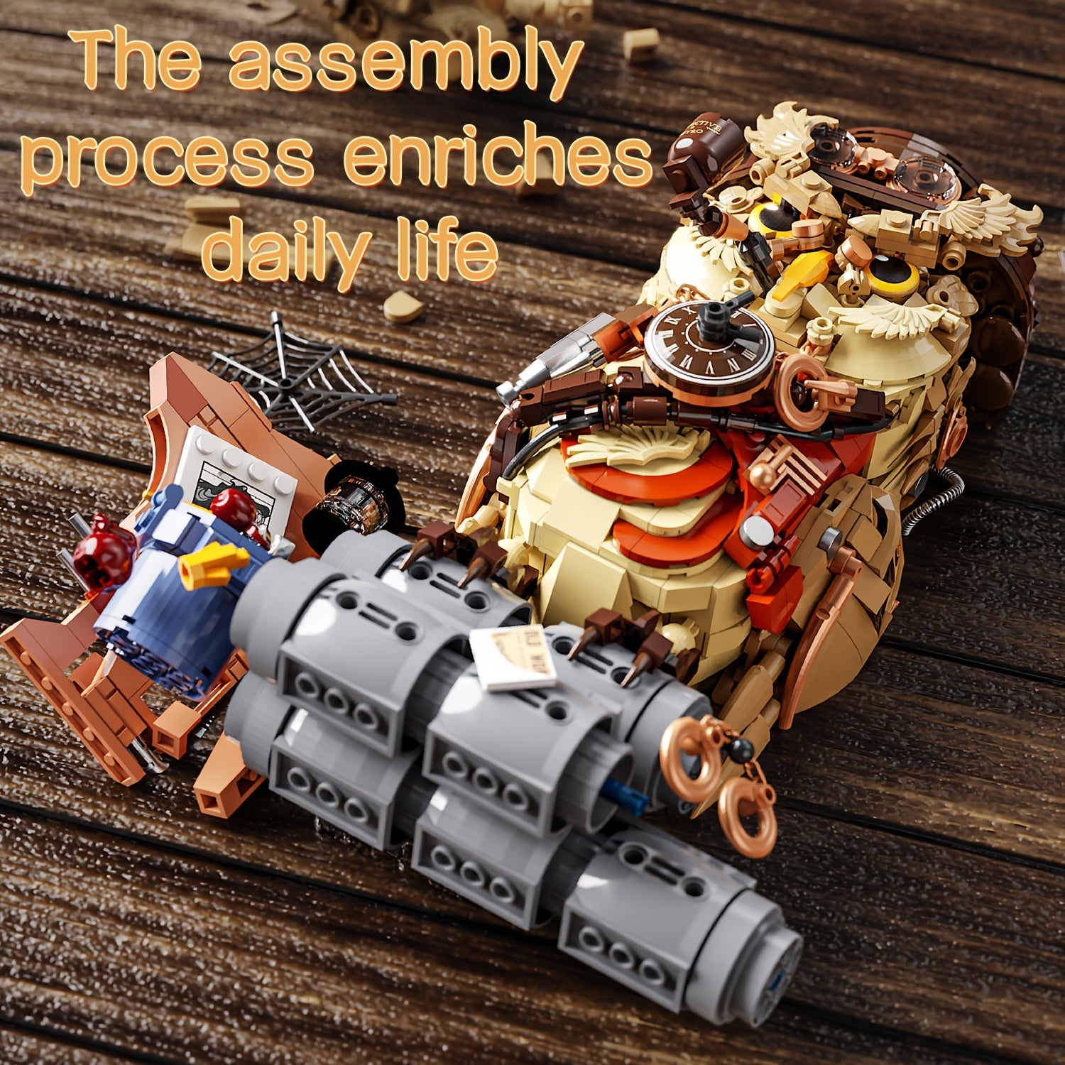 1286pcs Owl Model Building Blocks Toy - Ultra Difficult Adult Puzzle