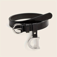 Casual PU Leather Waistband Unisex Jeans Pants Belts For Women Men