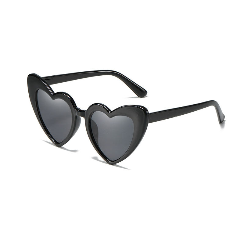 Heart Sunglasses For Women Cat Eye Glasses UV400 Colorful Frame Tined Lens