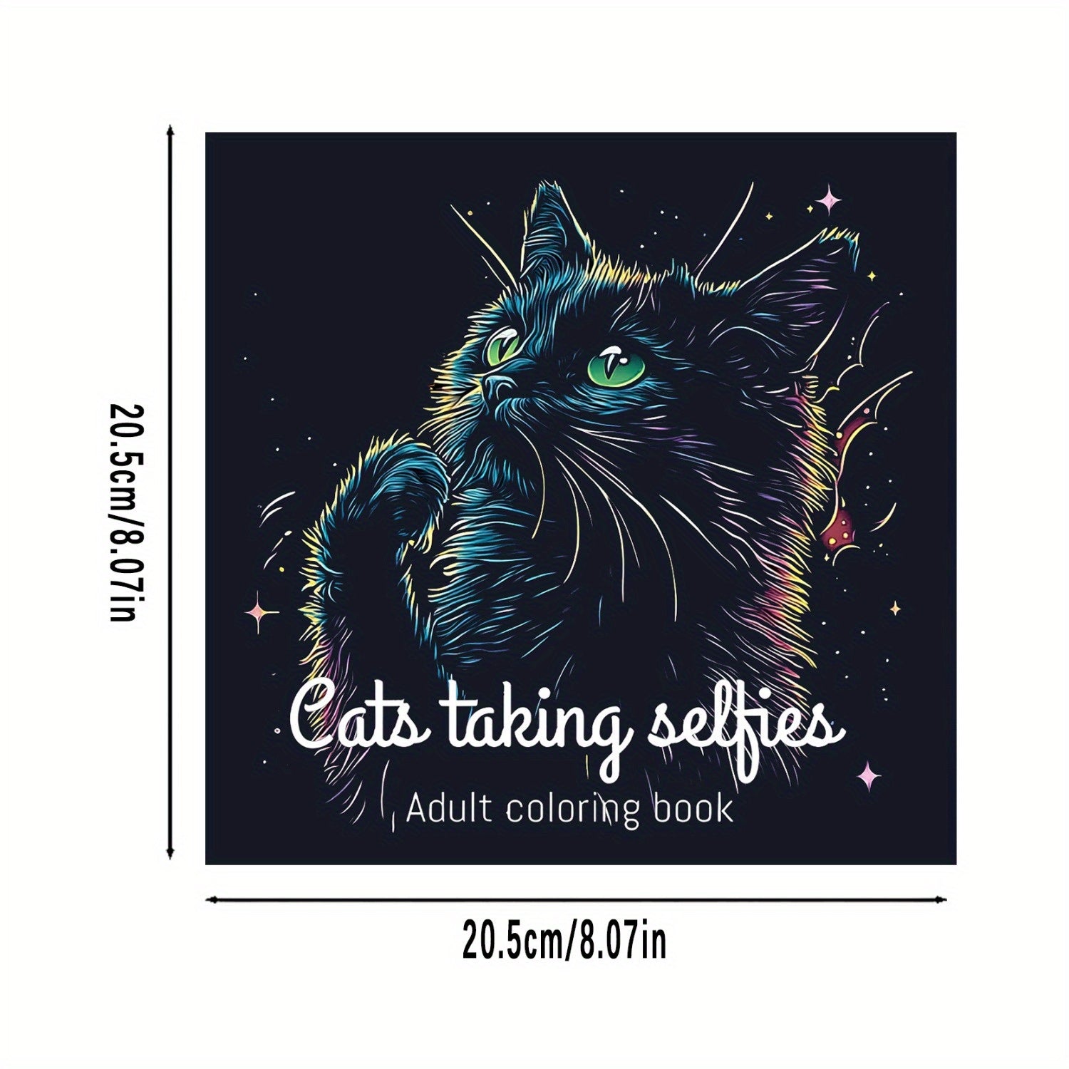 Adorable Cozy Cats Coloring Book - 20.5x20 Pages
