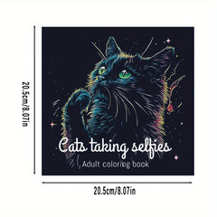 Adorable Cozy Cats Coloring Book - 20.5x20 Pages
