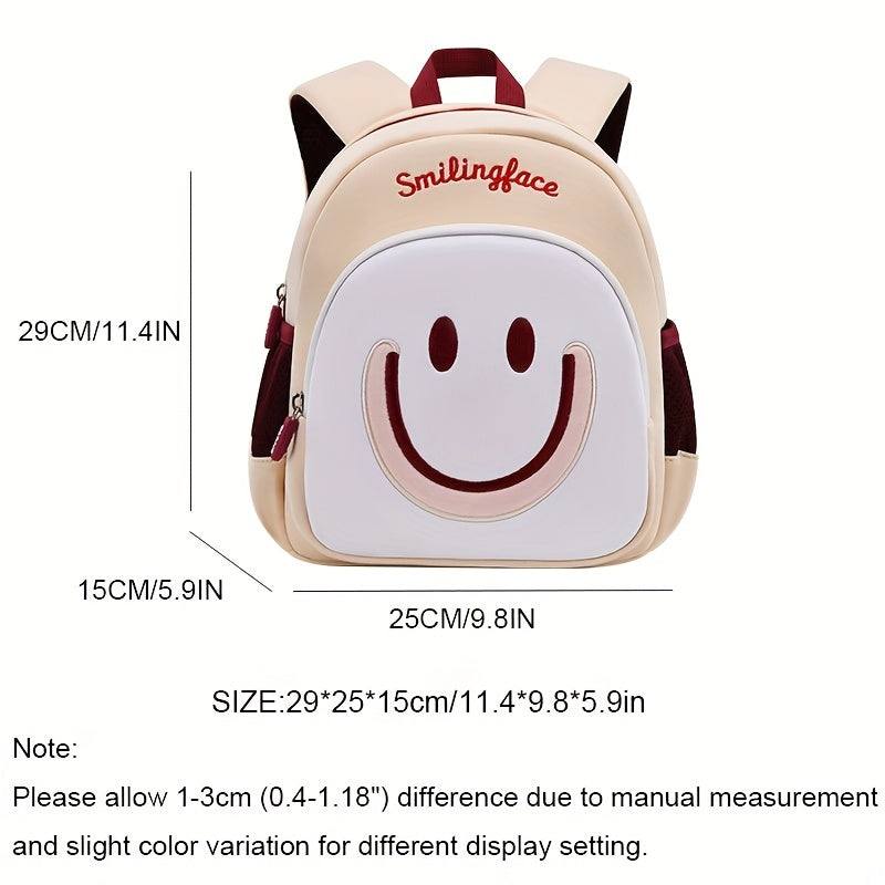 Kids 3D Cartoon Backpack Smiling Breathable Backpack