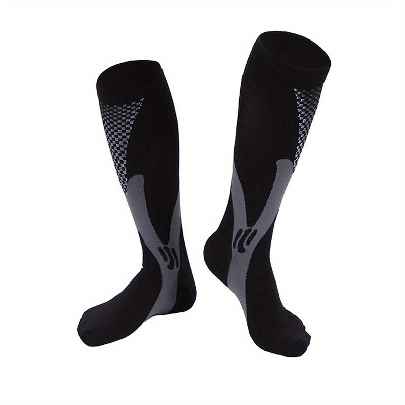Men's Compression Knee Socks for Sports Soccer Running