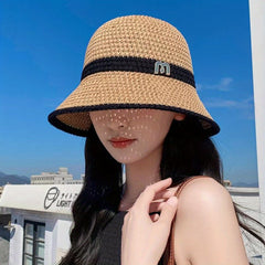 Crochet Bucket Hat Sunscreen Basin Hat for Women