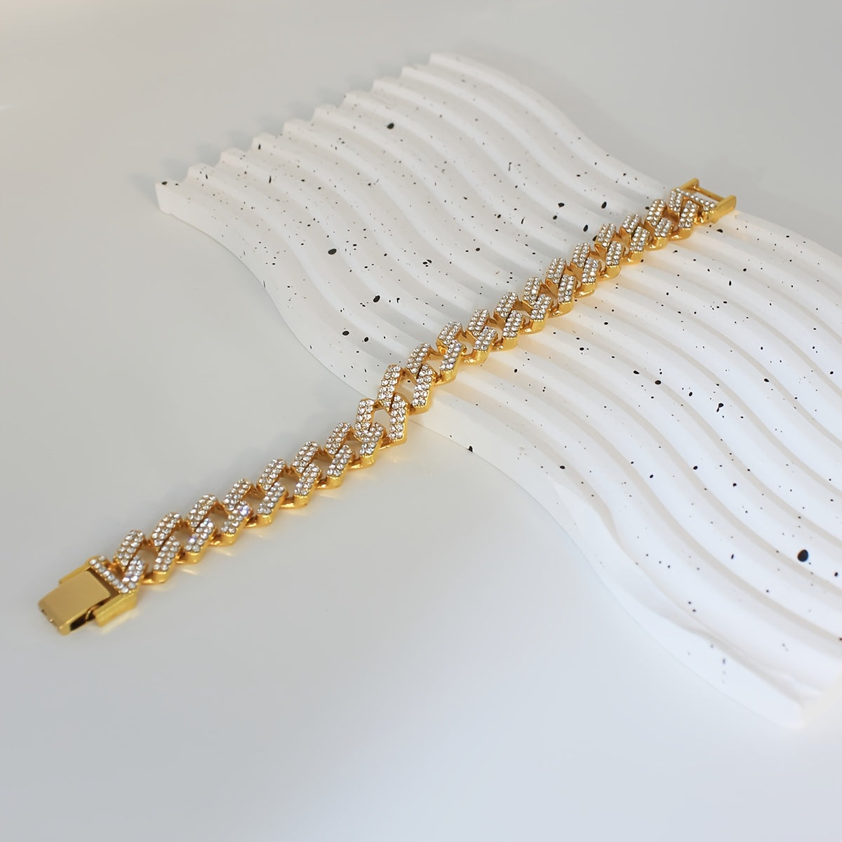 Cuban Link Rhinestone Chain Necklace