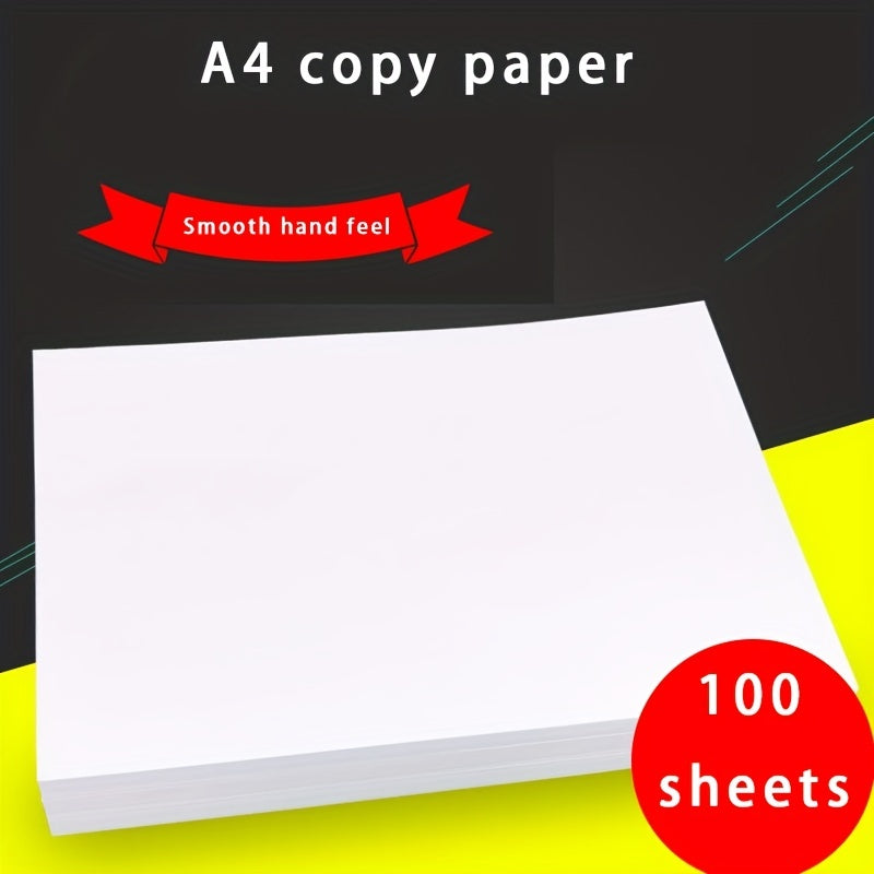 100 Sheets A4 Copy Paper for School & Office Printing