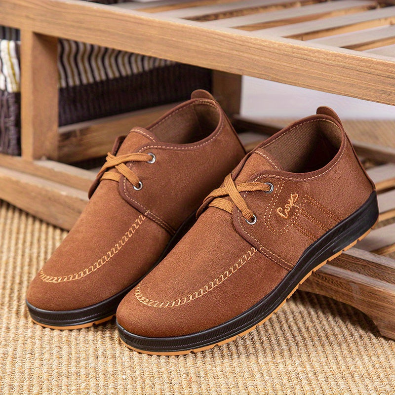 Men's 2 Eye Lace Up Sneakers Comfortable Walking Shoes