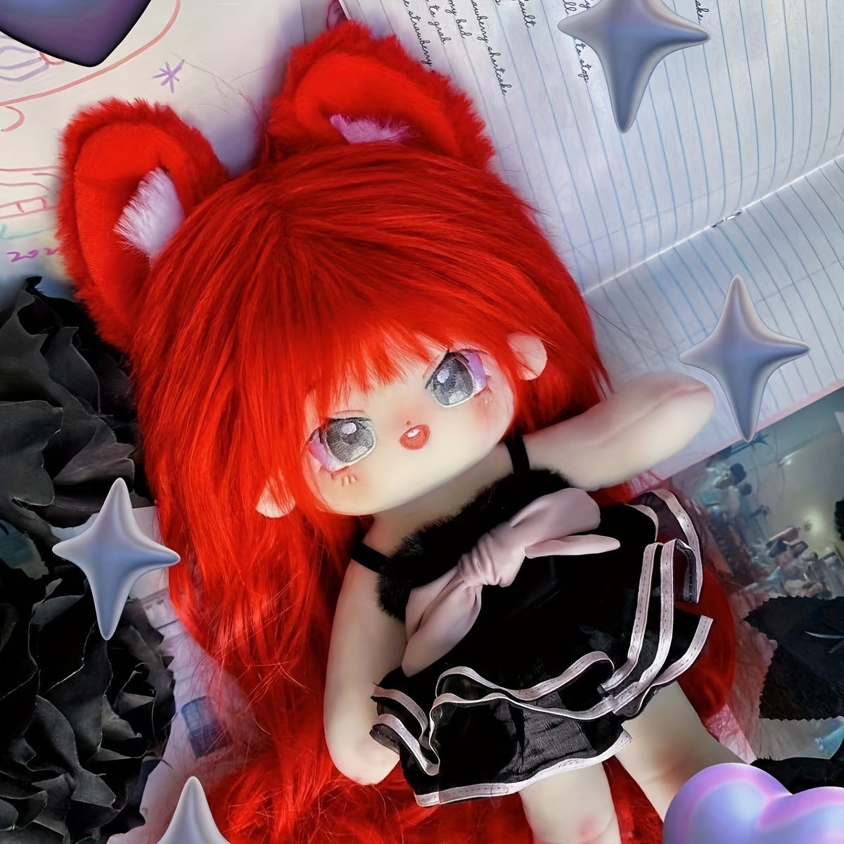 Amy Doll with Exploding Hair & Plush Toy - Perfect Birthday Gift for Girls