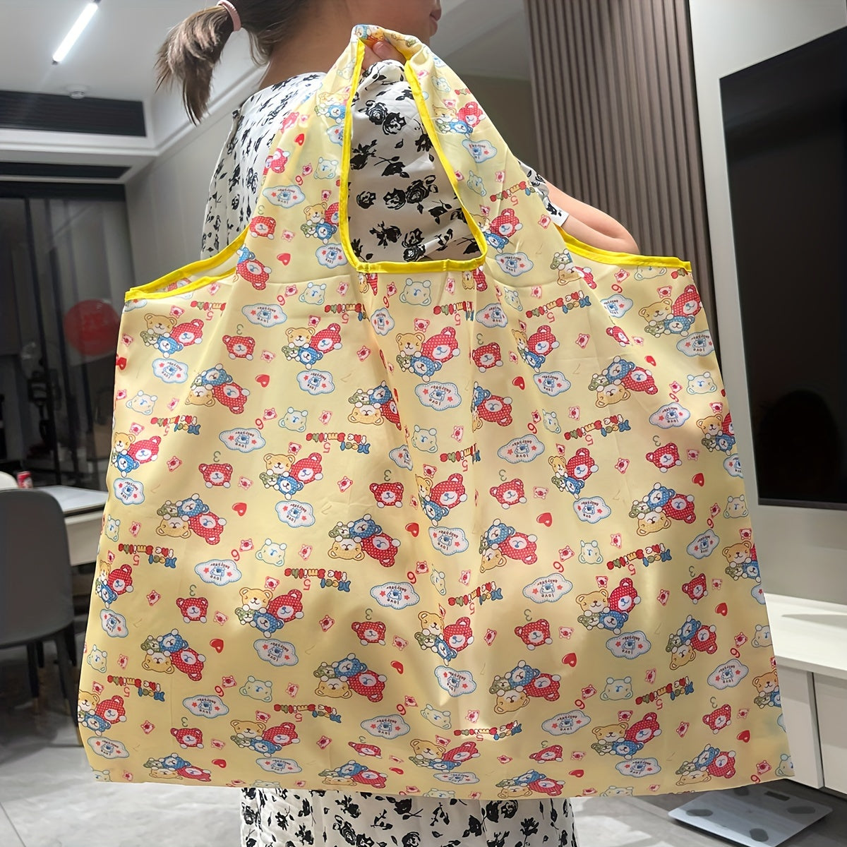Durable Vegetable Fruits Storage Bag Portable Folding Storage Bag