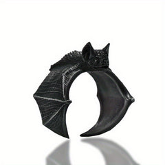 Retro Metal Cold Wind Bat Ring Male Niche Ring Jewelry
