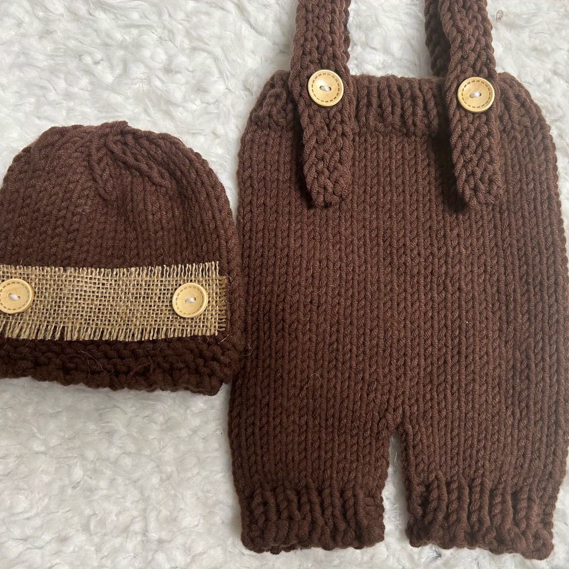 Newborn Boys Crochet Outfit for Photo Shoots