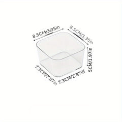 Clear Plastic Storage Box Drawer Organizer for Cosmetics and Stationery
