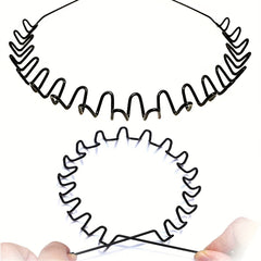 Metal Hair Band Unisex Sports Headband Men Women Hair Bands