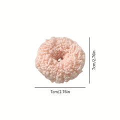 Colorful Luminous Plush Hair Ropes Bracelets Girls Ponytail Holder