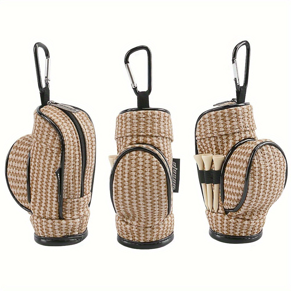 1pc Golf Small Ball Bag Portable Waist Bag Holds Three Balls