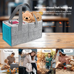 Portable Felt Tote Bag for Outdoor Speaker Storage