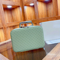 Plaid Embossed Cosmetic Bag Multifunction Organizer Storage Bag