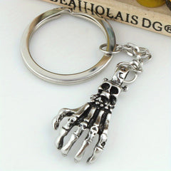 Skull Palm Keychain Metal Keychain Pendant Halloween Gift